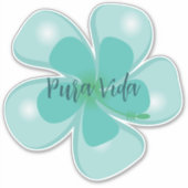 プラビダハイビスカスカスタムのビニールカットのシール シール (正面)