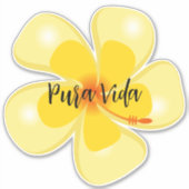 プラビダハイビスカスカスタムのビニールカットのシール シール (正面)