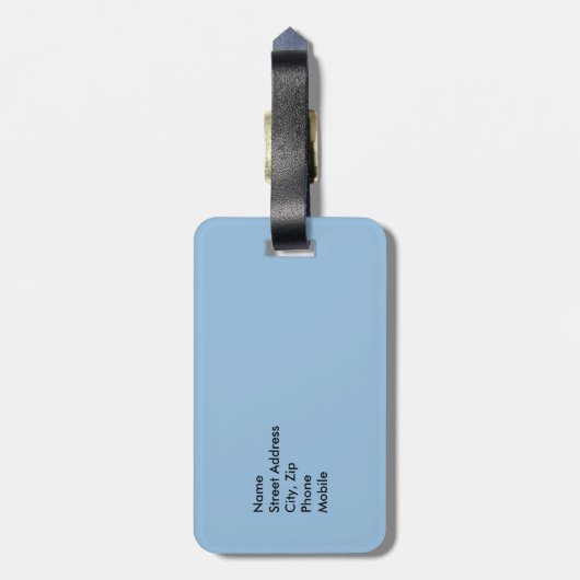 プラビダ ラゲッジタグ (裏面縦)