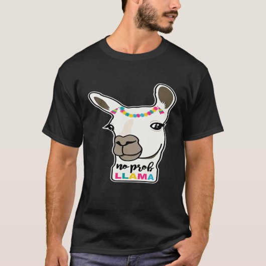 プラブなしのリャマ Tシャツ (正面)