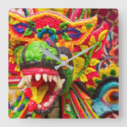 プラペナタランサシインバリ スクエア壁時計 (正面)