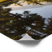 プラマーのピーク付近の沼に反射したレイニエ山 ポスター (角)