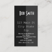 プラマー・ビジネス・カード 名刺 (裏面)