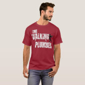プラムおもしろいーのジョーク歩く配管用ゾンビ Tシャツ (正面フル)