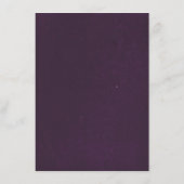 プラムおよび金ゴールドフローラリースヴィンテージ情報 エンクロージャーカード (裏面)