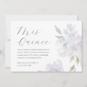 プラムかわいらしフローラ15年誕生日キンセアニラ 招待状 (正面)