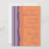 プラムとオレンジのブライダルルンチョン招待状カード 招待状 (裏面)