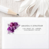 プラムとシルバーウォーターのカラーフローラ ラベル (インサイチュ)