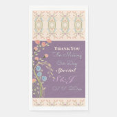 プラムとパステルアートフローラパターン（の模様が）ある (正面)