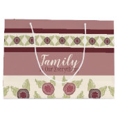 プラムとラズベリーのフローラ設計者 ラージペーパーバッグ (裏面)