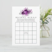 プラムと海軍の水色のフローラブライダルビンゴ (スタンド正面)