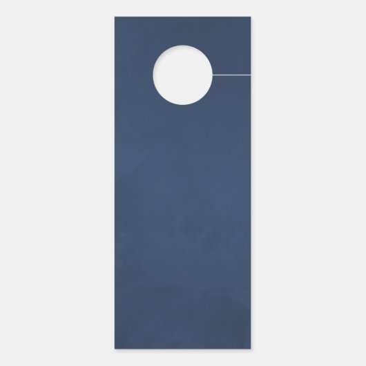 プラムと海軍の水色のフローラ結婚ズ ドアノブサイン (裏面)