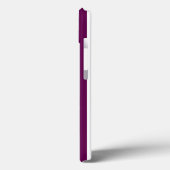 プラムと白いキャンディストライプのケースメイトiPhoneケース Case-Mate iPhoneケース (裏面 / 左)