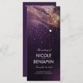 プラムと金ゴールド射撃、 発砲スターナイト結婚式 プログラム (正面/裏面)