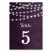 プラムのストリングラ結婚イトのテーブル番号 テーブルナンバー (正面)