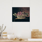 プラムのバスケット ポスター (キッチン)