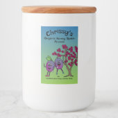 プラムのパルおもしろいス漫画のプルーンの保存管理と多く フードラベル (正面)