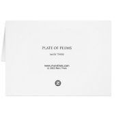 プラムのプレート (裏面横)