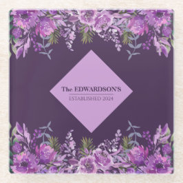 プラムの完璧：ガーデングラマー ガラスコースター