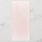 プラムの水色&ほこりっぽいピンクボホフローラ結婚ズ メニュー (裏面)