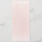 プラムの水色&ほこりっぽいピンクボホフローラ結婚ズ メニュー (裏面)