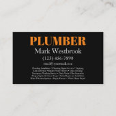 プラムはっきりしたモダンサービス 名刺 (正面)