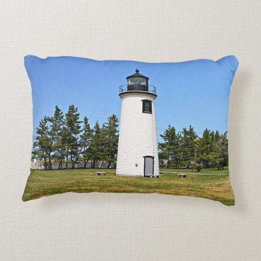 プラムアイランドライトハウスマサチューセッツ訛り枕 アクセントクッション (裏面)