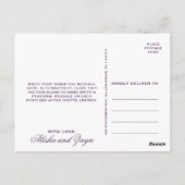 プラムインディアンペイズリーサンキュー ポストカード (裏面)