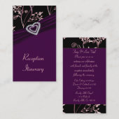 プラムエレガンスハートフローラ渦巻き エンクロージャーカード (正面/裏面)