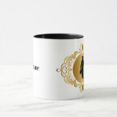 プラムエレガントブラックのシルエット名Mag マグカップ (中央)