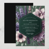 プラムエンシャントフローラウェディング 招待状 (正面/裏面)