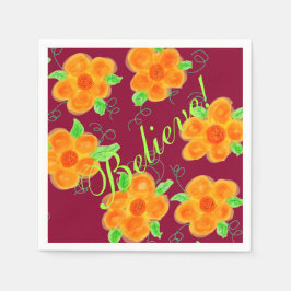 プラムオレンジアンドライム スタンダードカクテルナプキン