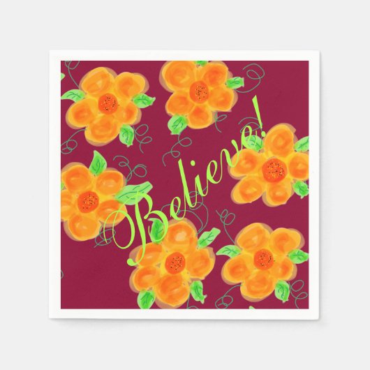 プラムオレンジアンドライム スタンダードカクテルナプキン (正面)