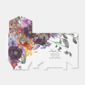 プラムオレンジパーソナライズされた色フローラスモールフェイスボックス フェイバーボックス (折り畳みなし)