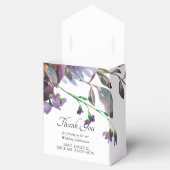 プラムオレンジパーソナライズされた色フローラスモールフェイスボックス フェイバーボックス (オープン)