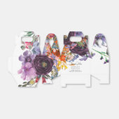 プラムオレンジフローラパーソナライズされた小 フェイバーボックス (折り畳みなし)