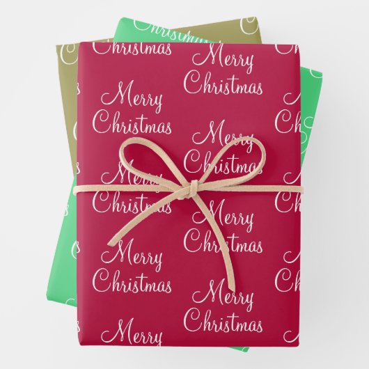 プラムカーキとシーホムグリーン ラッピングペーパーシート (インサイチュ)