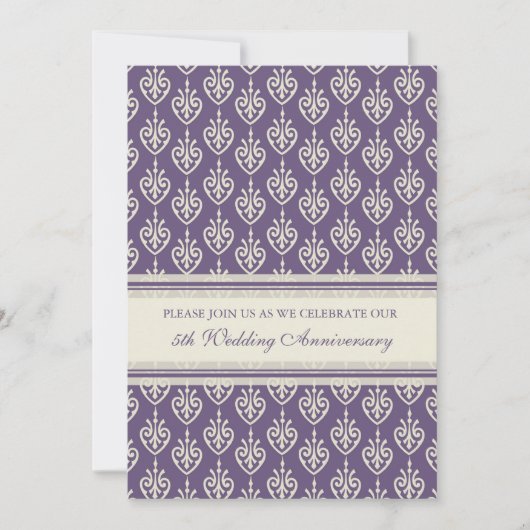 プラムクリーム5周年パーティー招待状 招待状 (正面)