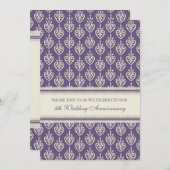 プラムクリーム 5周年パーティー招待状 招待状 (正面/裏面)