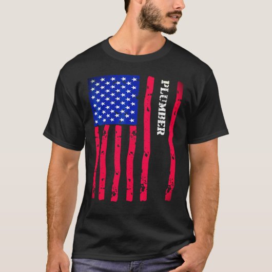 プラムクールアクセサリー用品物米国国旗 Tシャツ (正面)