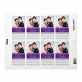 プラムグレーシボロンフォトウェディングラベル ラベル (フルシート)