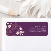 プラムコー結婚ラルのカスタム差出人住所ラベル ラベル (インサイチュ)