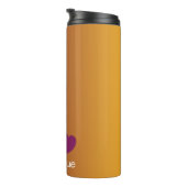 プラムサンセット – ハート付きグラデーション タンブラー (回転右)