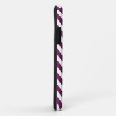 プラムシェブロンのジグザグ形は縞で飾ります Case-Mate iPhoneケース (裏面/右)