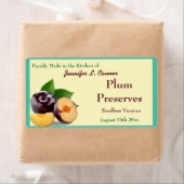プラムジャムまたは保存IIフルーツキャニングジャー ラベル (インサイチュ)