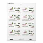 プラムジャム瓶ラカスタマイズベル ラベル (フルシート)