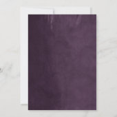 プラムストリングライト結婚式招待状 招待状 (裏面)