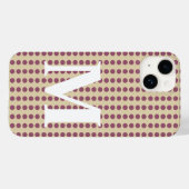 プラムスパイスのモーズドットとモノグラム Case-Mate iPhoneケース (裏面 (横))