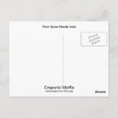 プラムスパイスモーズインド ポストカード (裏面)