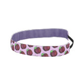 プラムスライプサマーパープルプラムフルーツイラストレーション アスレチックヘッドバンド (右)